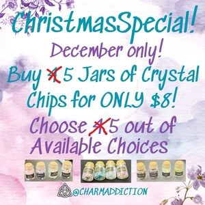 Christmas Special Buy 4 Jars of Genuine Crystal Chips for ONLY $8